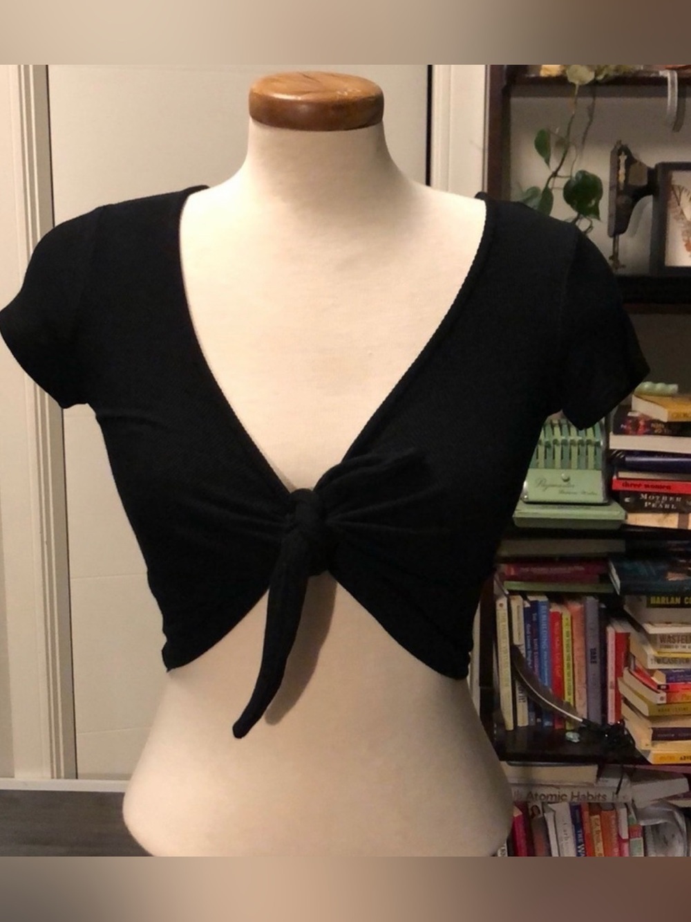NWT Tie Front Crop Top